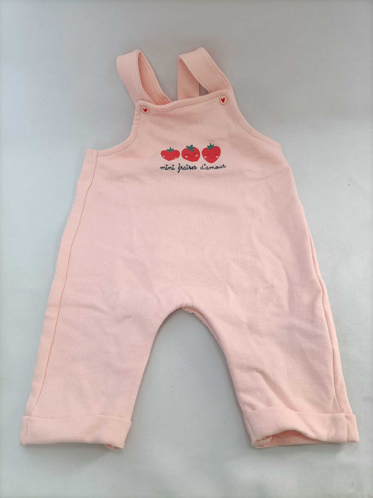 VERRBAUDRT. Peto rosa fresas T.3 meses