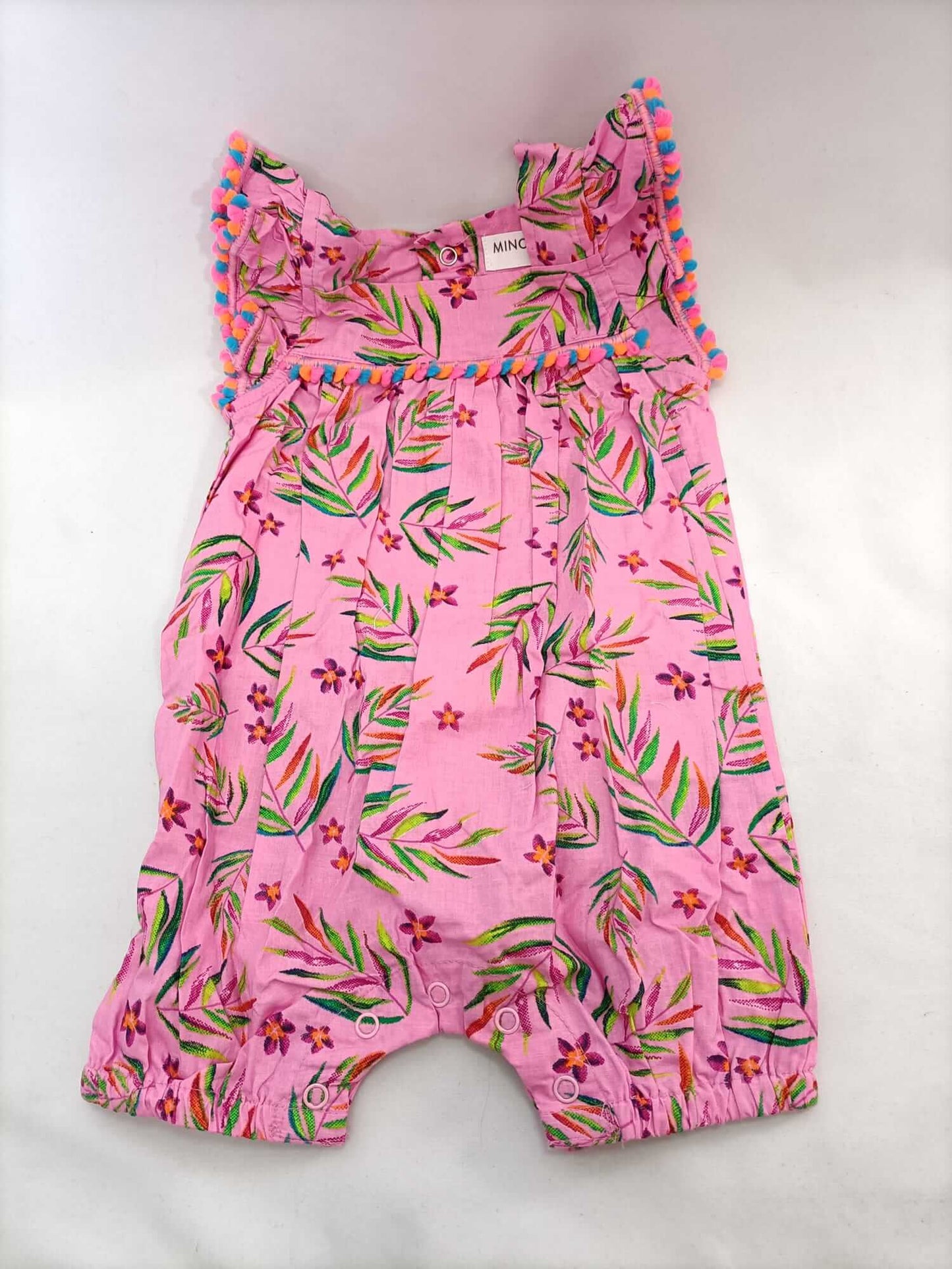 MINOTI. Ranita rosa flores T.6-9 meses