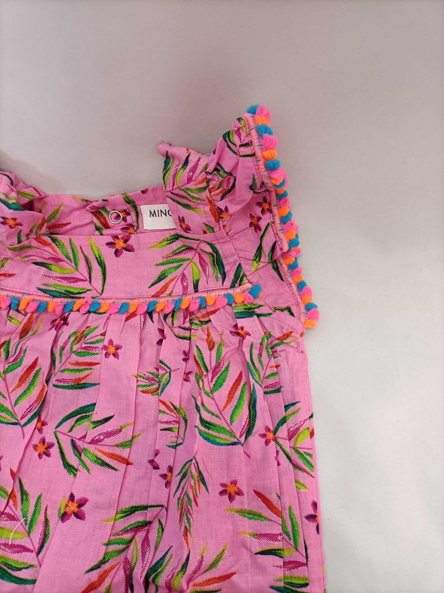 MINOTI. Ranita rosa flores T.6-9 meses