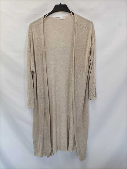 OYSHO. Beige heathered thin cardigan Ts