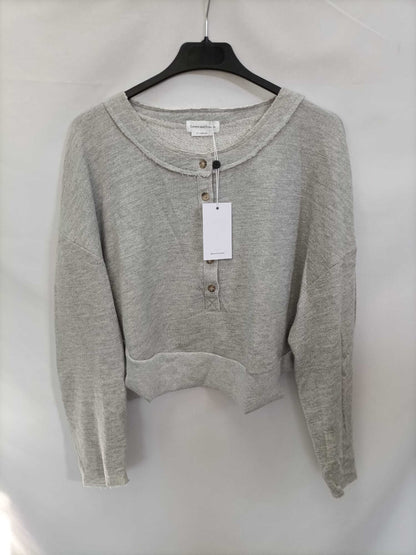 LOVERS&amp;FRIENDS. Short grey sweatshirt T.xs