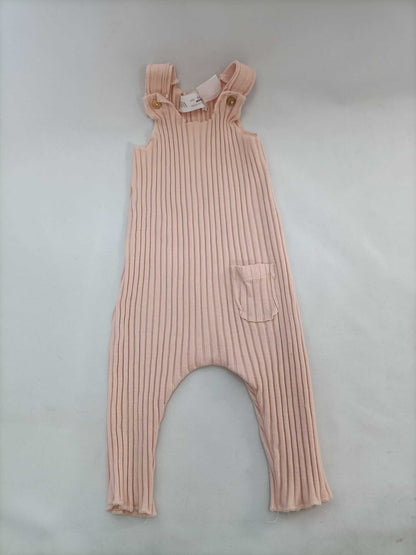 ZARA. Peto rosa canalé T.1-3 meses