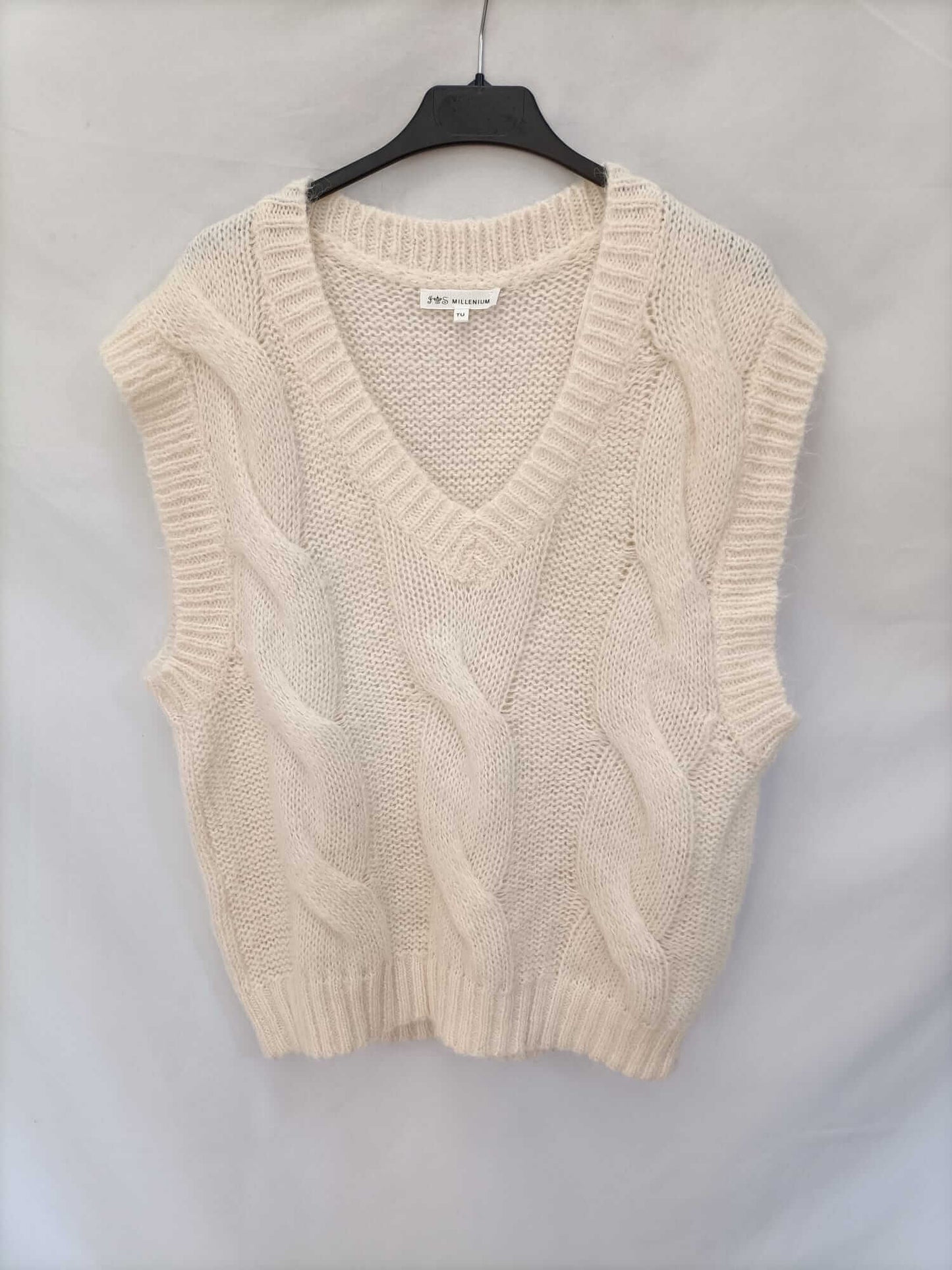 OTHERS. Beige waistcoat with eights (s/m)