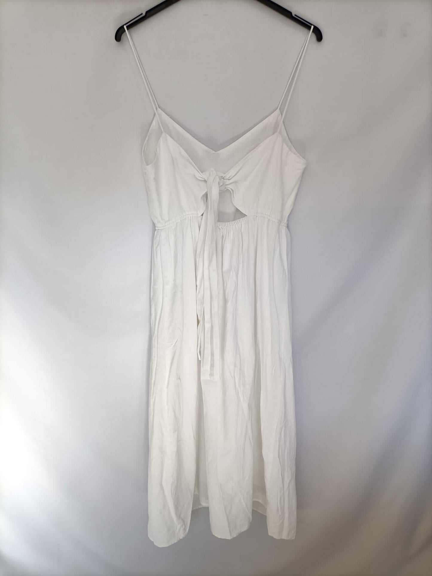 ZARA. Vestido blanco botones T.m