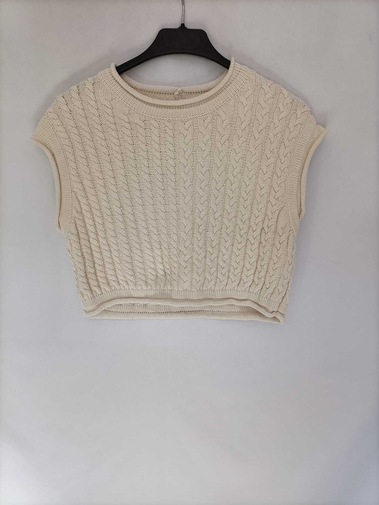 ZARA. Top beige punto T.s