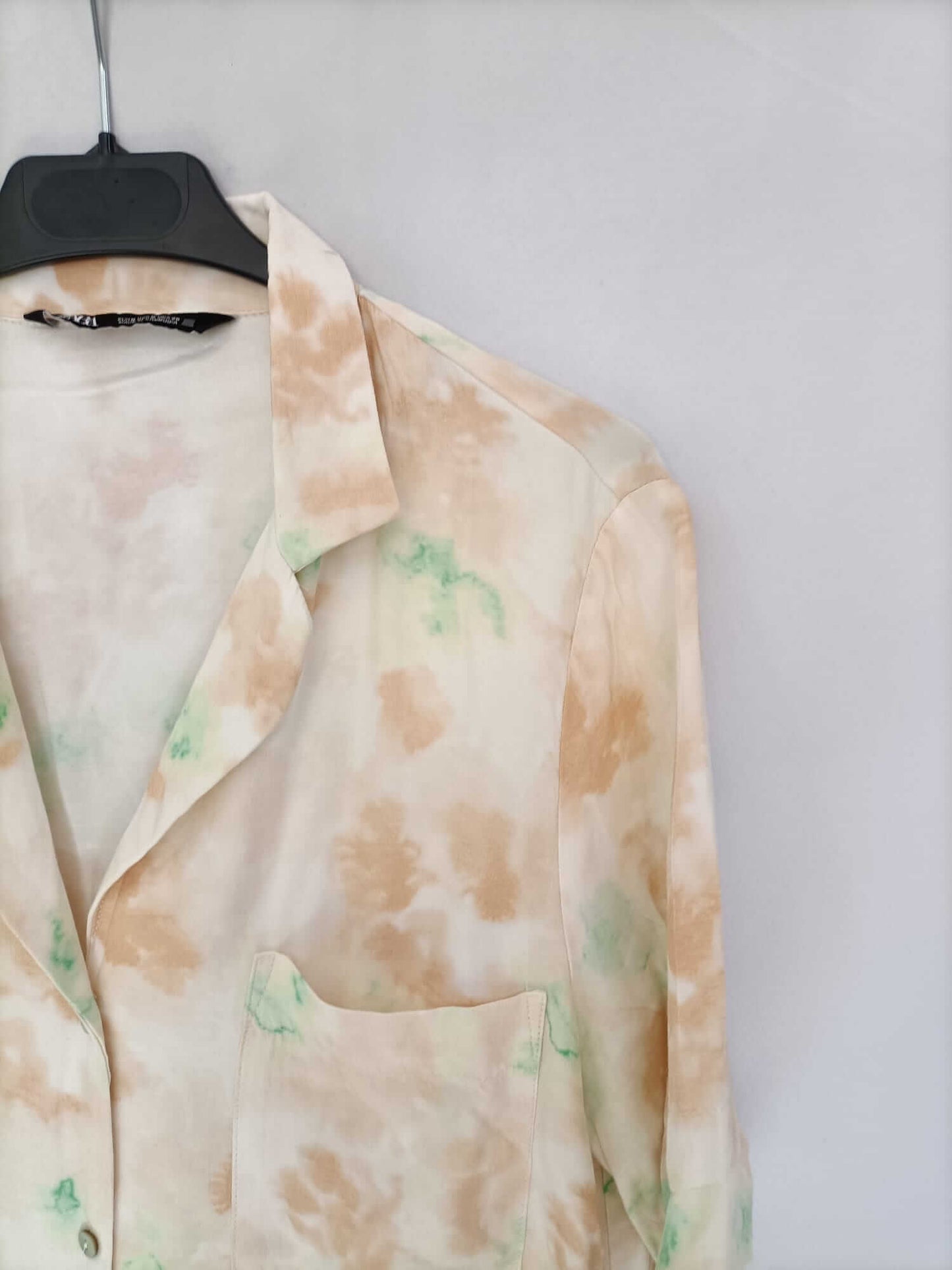 ZARA. Blusa manga corta T.s