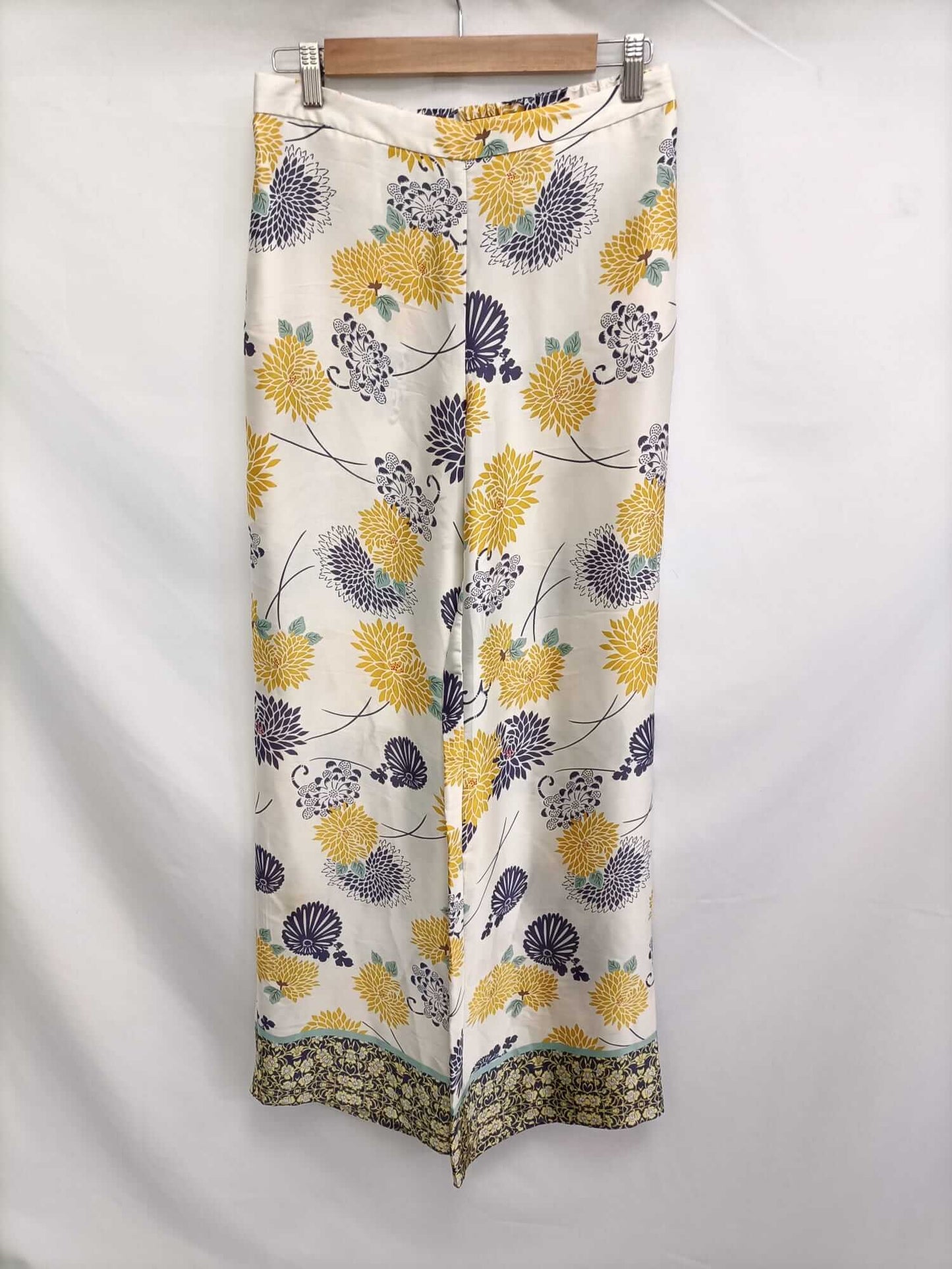 ZARA .Pantalones palazzo flores  T.s