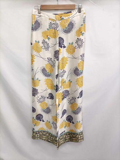 ZARA .Pantalones palazzo flores  T.s