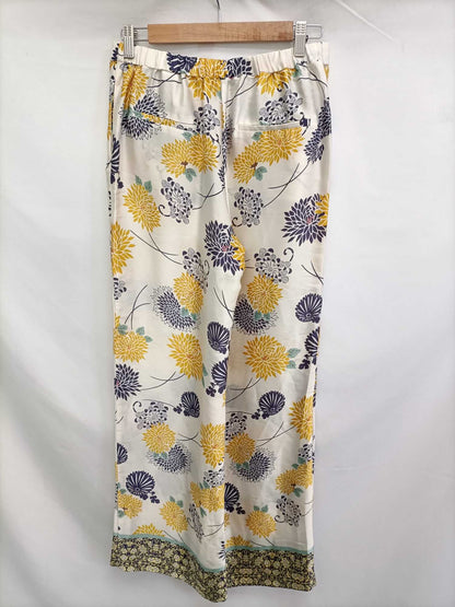 ZARA .Pantalones palazzo flores  T.s