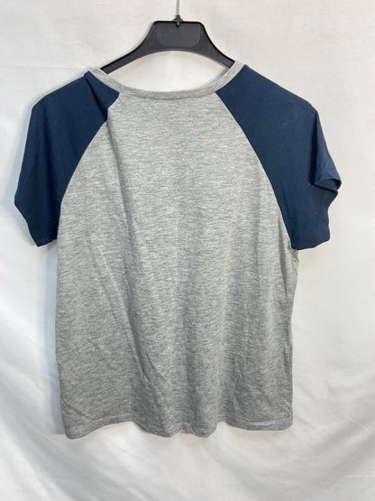 MANGO. Camiseta texturas T.s