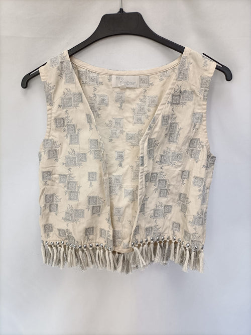 AS BY STRENA.Chaleco beige T.m
