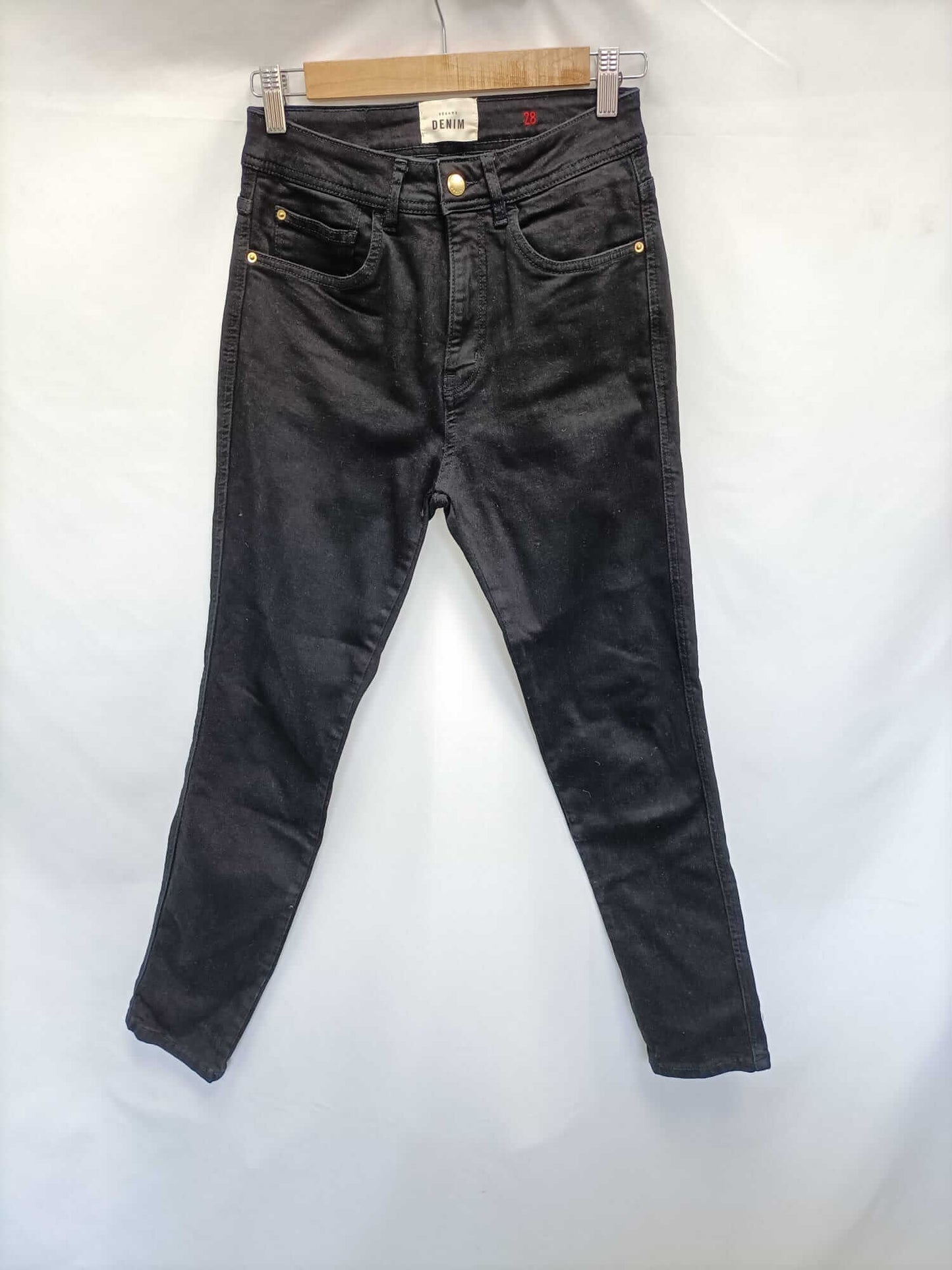 SÉZANE. Black denim trousers S.32/34