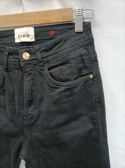 SÉZANE. Black denim trousers S.32/34