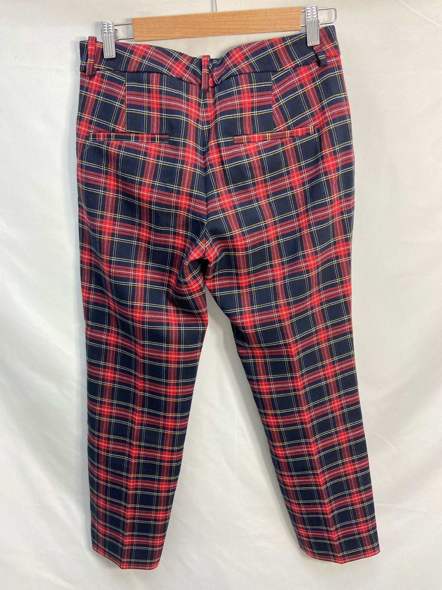 ZARA.Pantalones cuadros escoceses T.36