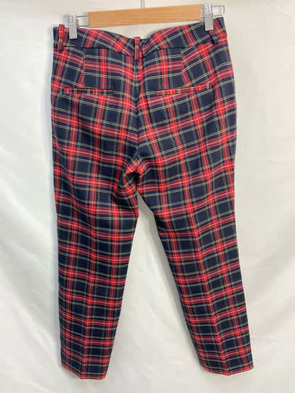 ZARA.Pantalones cuadros escoceses T.36