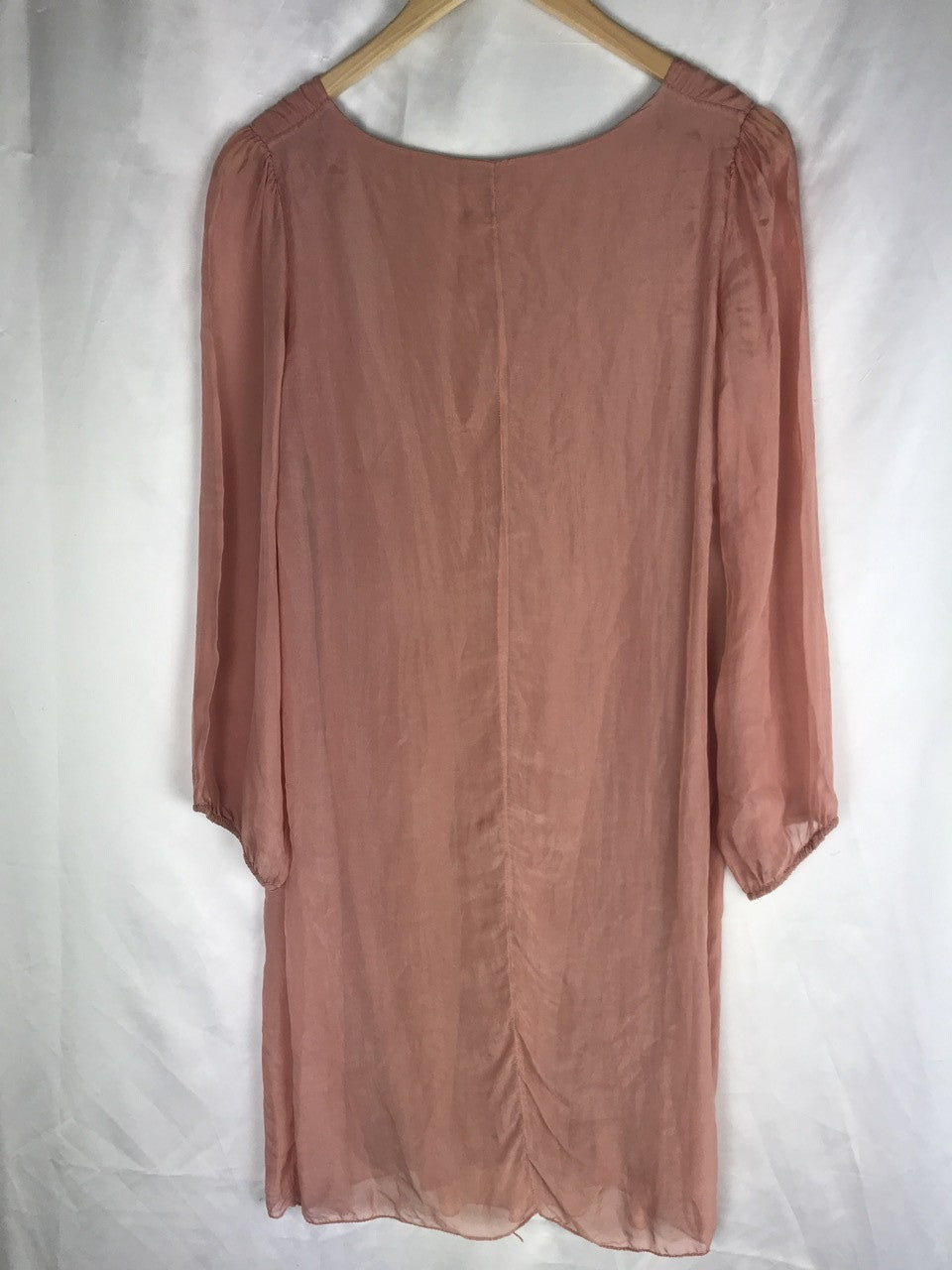 PURA SETA. Pink silk dress