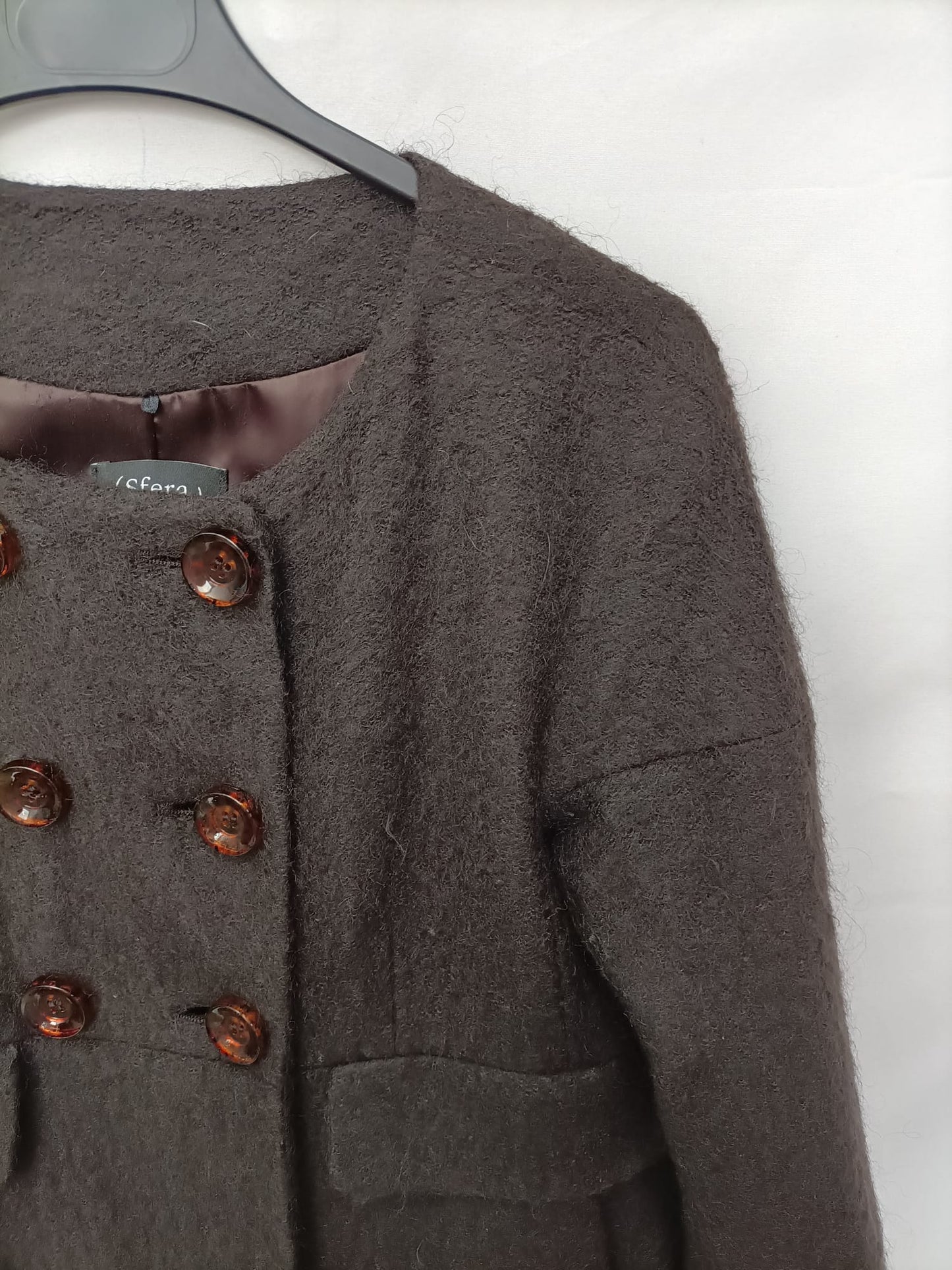 SFERA. Abrigo marrón T.s