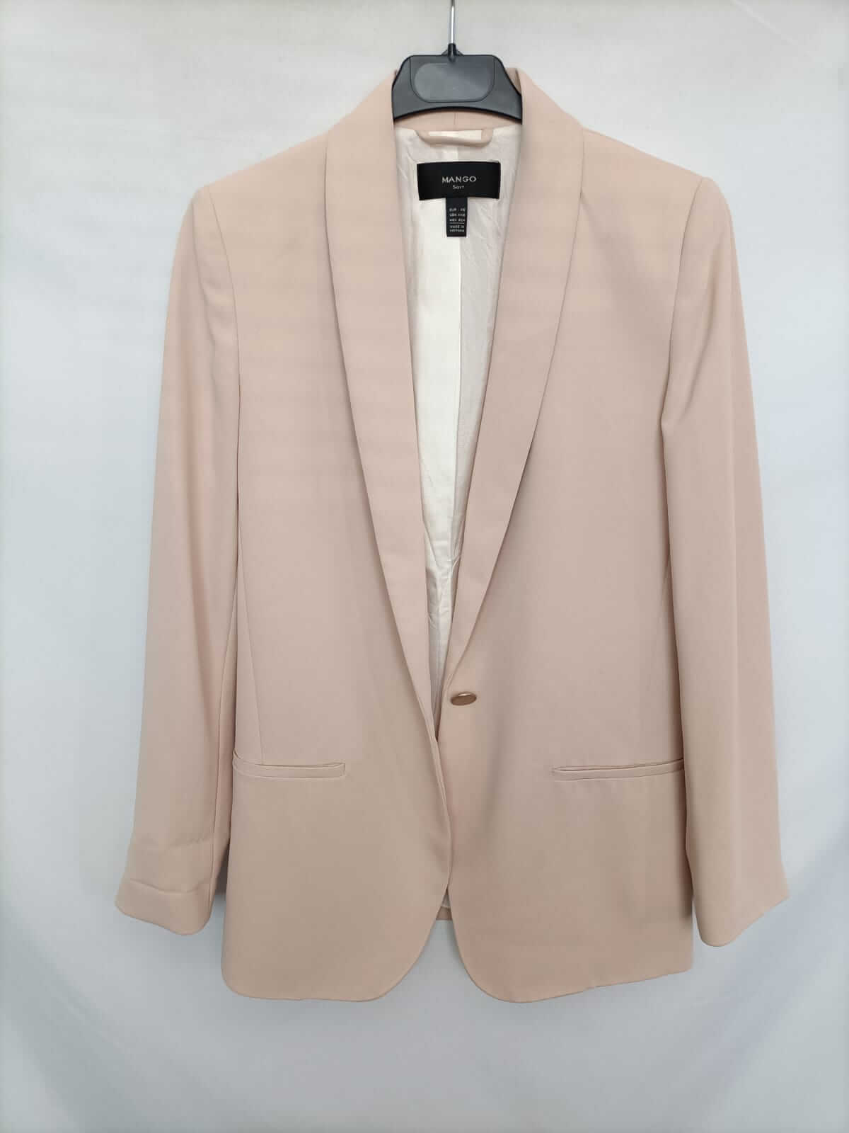 MANGO.Blazer fluida beige T.xs