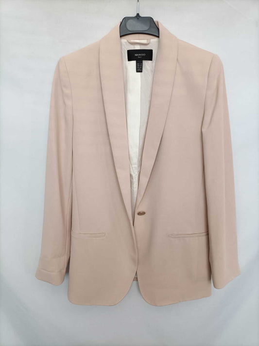 MANGO.Blazer fluida beige T.xs