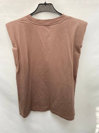 ZARA.Camiseta hombreras T.m