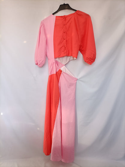 TWOTWINSTYLE. Two-tone long dress T. s