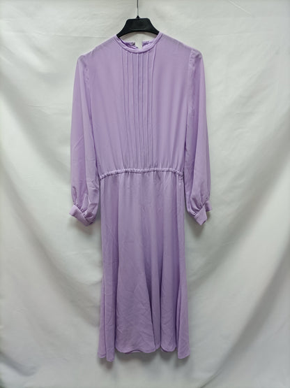 OTRAS. Vestido midi lila TU (S)
