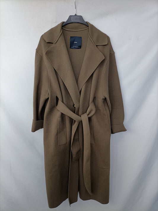 ZARA. Cargidan largo verde T.s