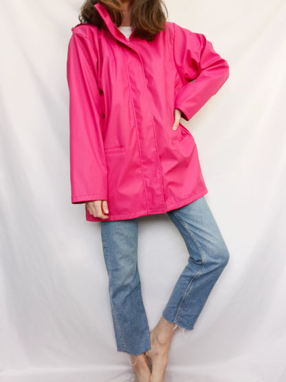 ESCALE NAUTIC . Parka rosa impermeable T.s