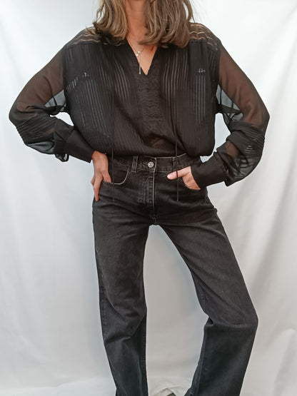 Paula. ZARA. Camisa encaje T.l