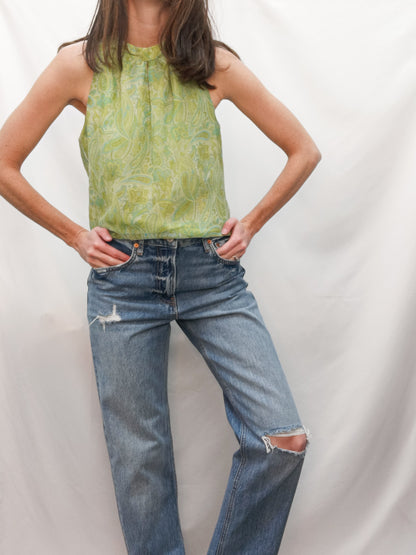 CORTEFIEL. Blusa seda T.40 (S)