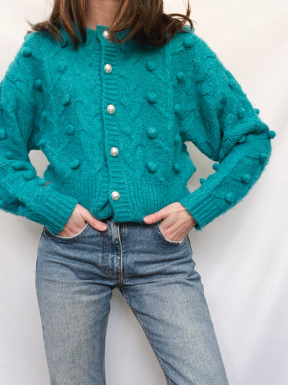 ZARA. Jersey azul perlas T.s