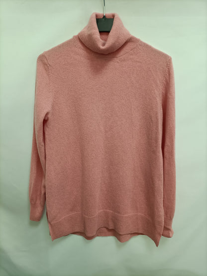 MASSIMO DUTTI. Jersey rosa Fluido CHASEMERE T.s
