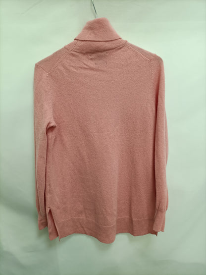 MASSIMO DUTTI. Jersey rosa Fluido CHASEMERE T.s