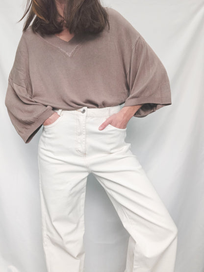 MIINT TODAY. Jersey marrón fluido T.u(m/l)