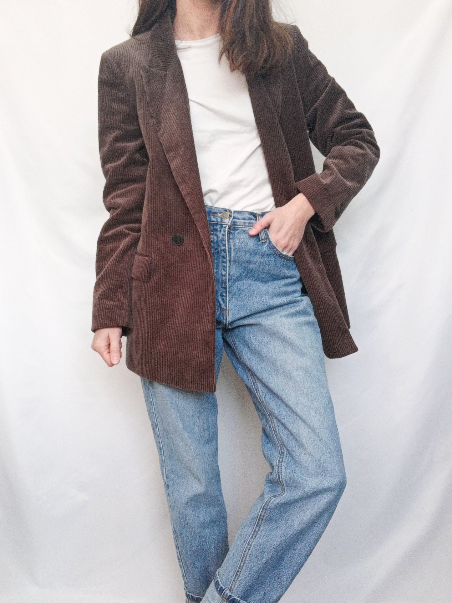 ZARA. Blazer pana marrón  T.m