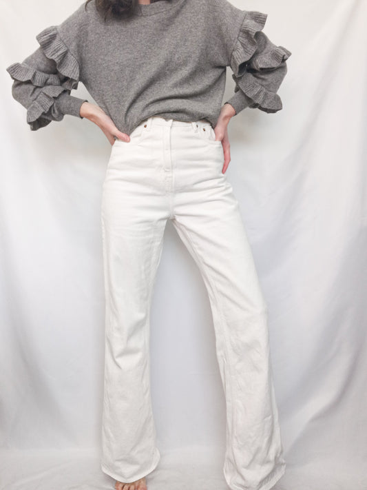 BELLEROSE. Beige flared trousers, size 34
