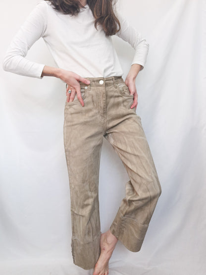 ZARA. Pantalón efecto lavado T.36