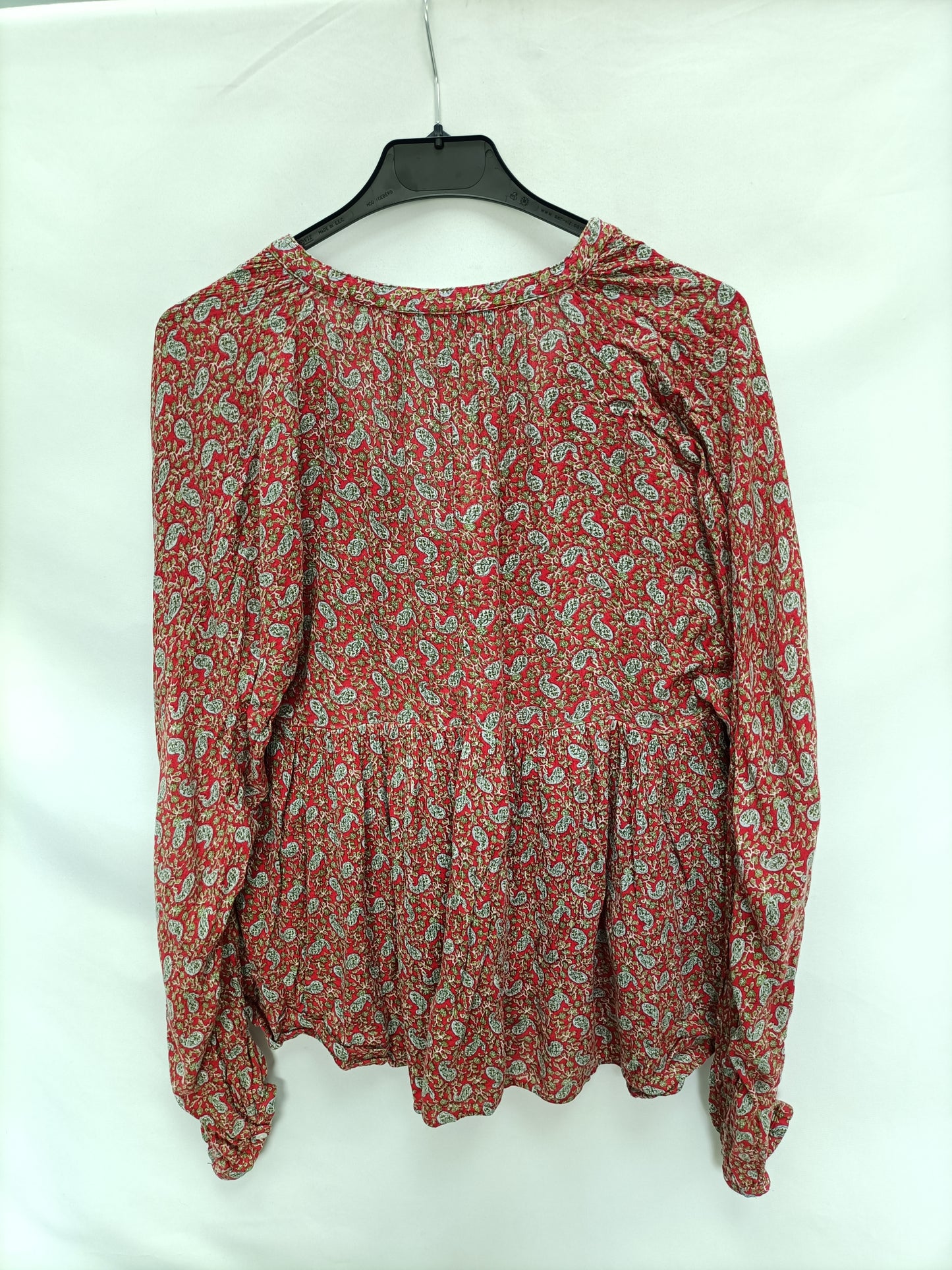 ZARA. Blusa roja amebas T.m