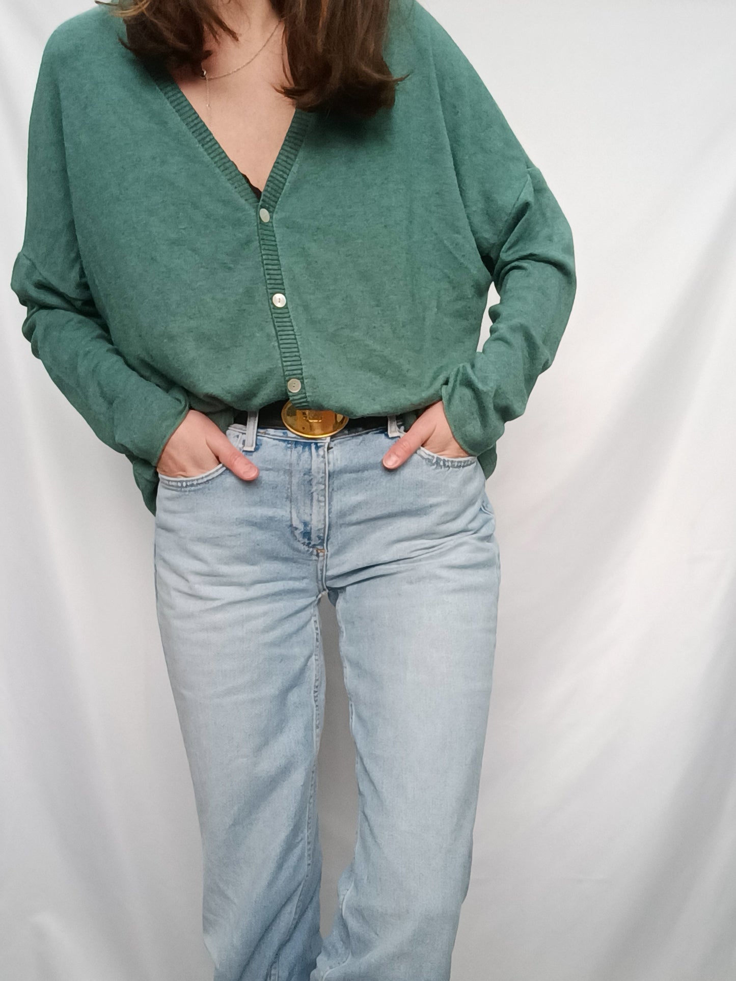 OTRAS. Rebeca verde Oversized T.u(m)