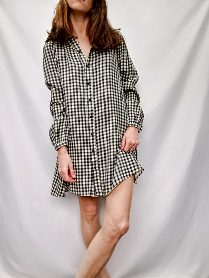 LEFTIES. Gingham Shirt Dress Tm