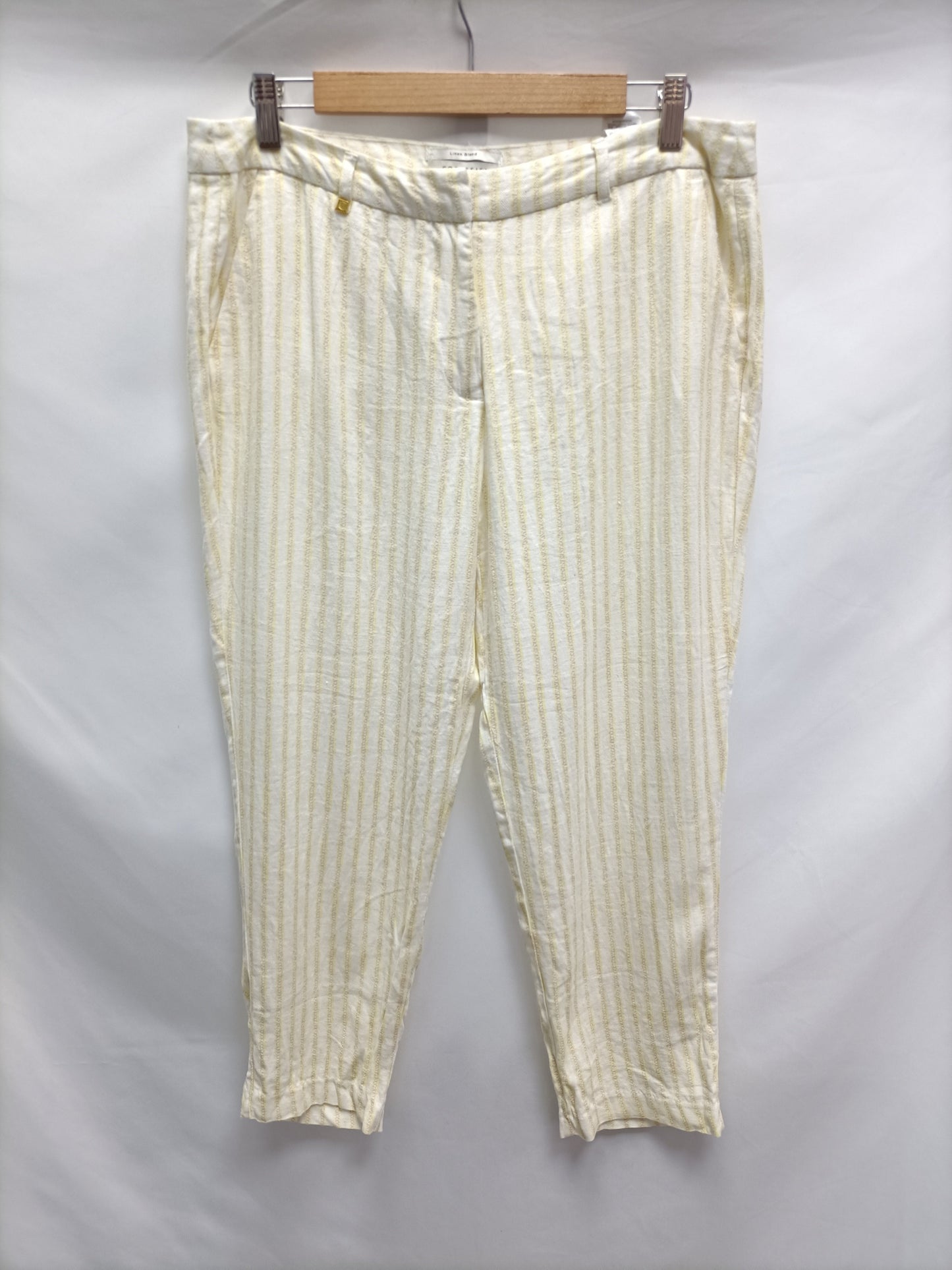 CORTEFIEL. Striped linen trousers, size 42