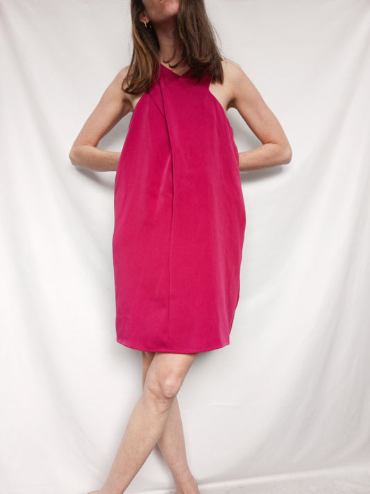 MANGO. Vestido fluido buganvilla  T.xd