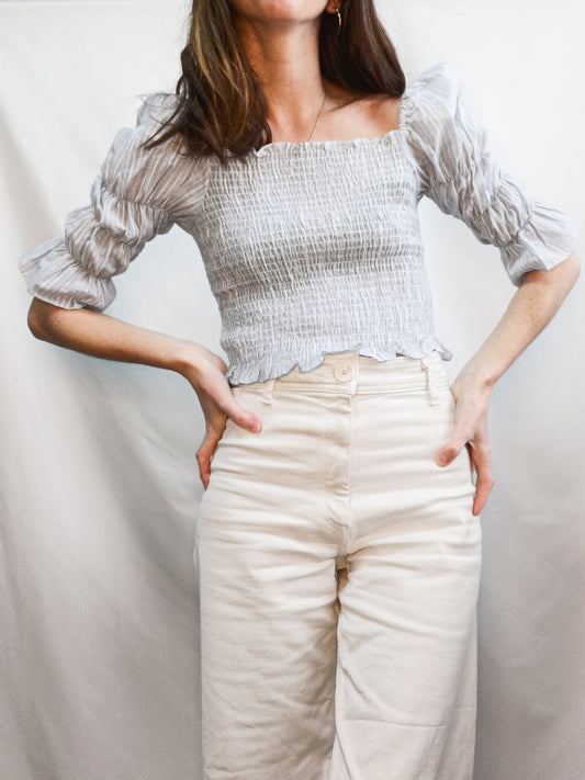 STYLEADDICT. Top nido de abeja T.m/l