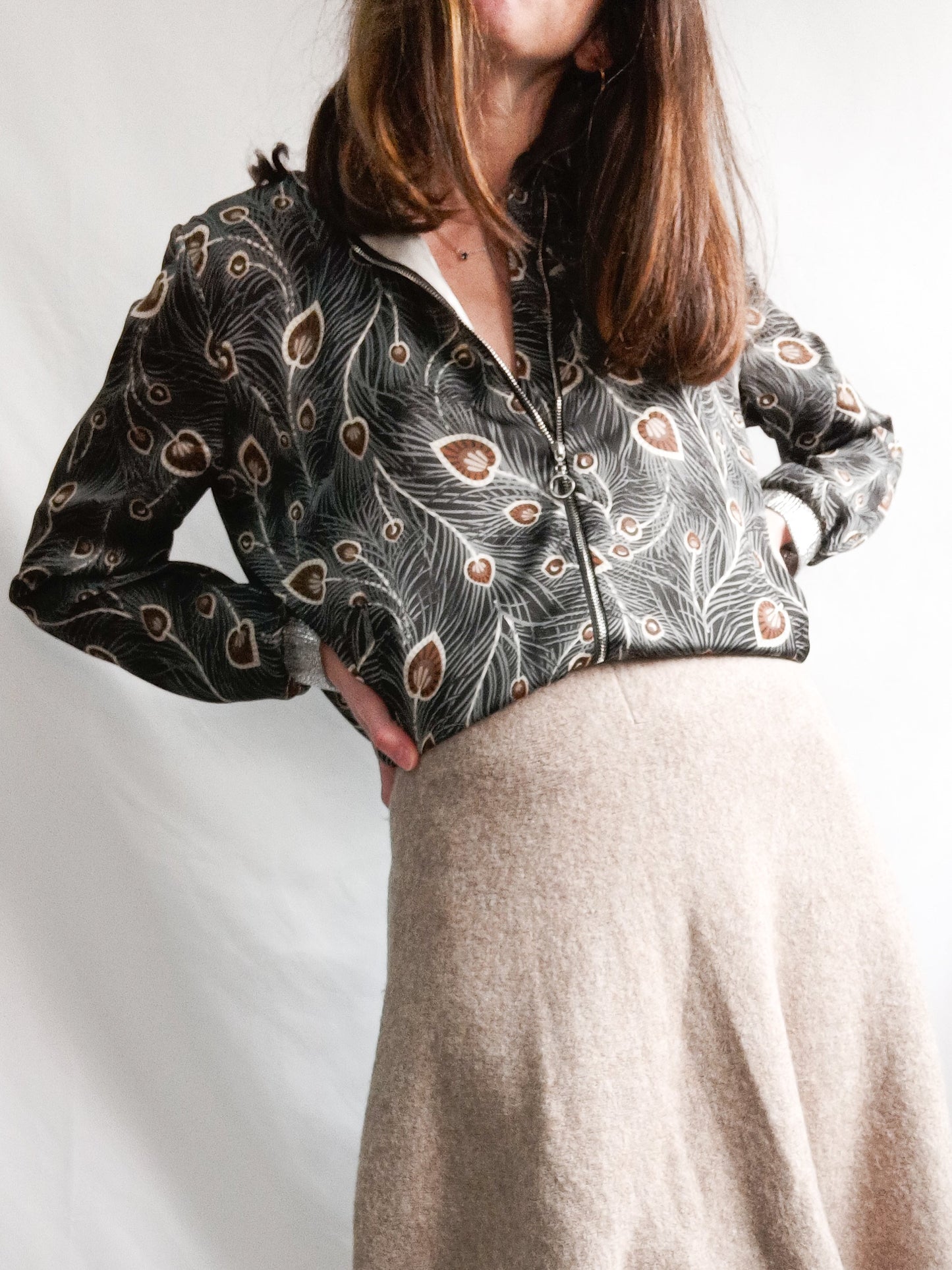 RUEDES ABBESSES. Bomber fina hojas  T.2(m)