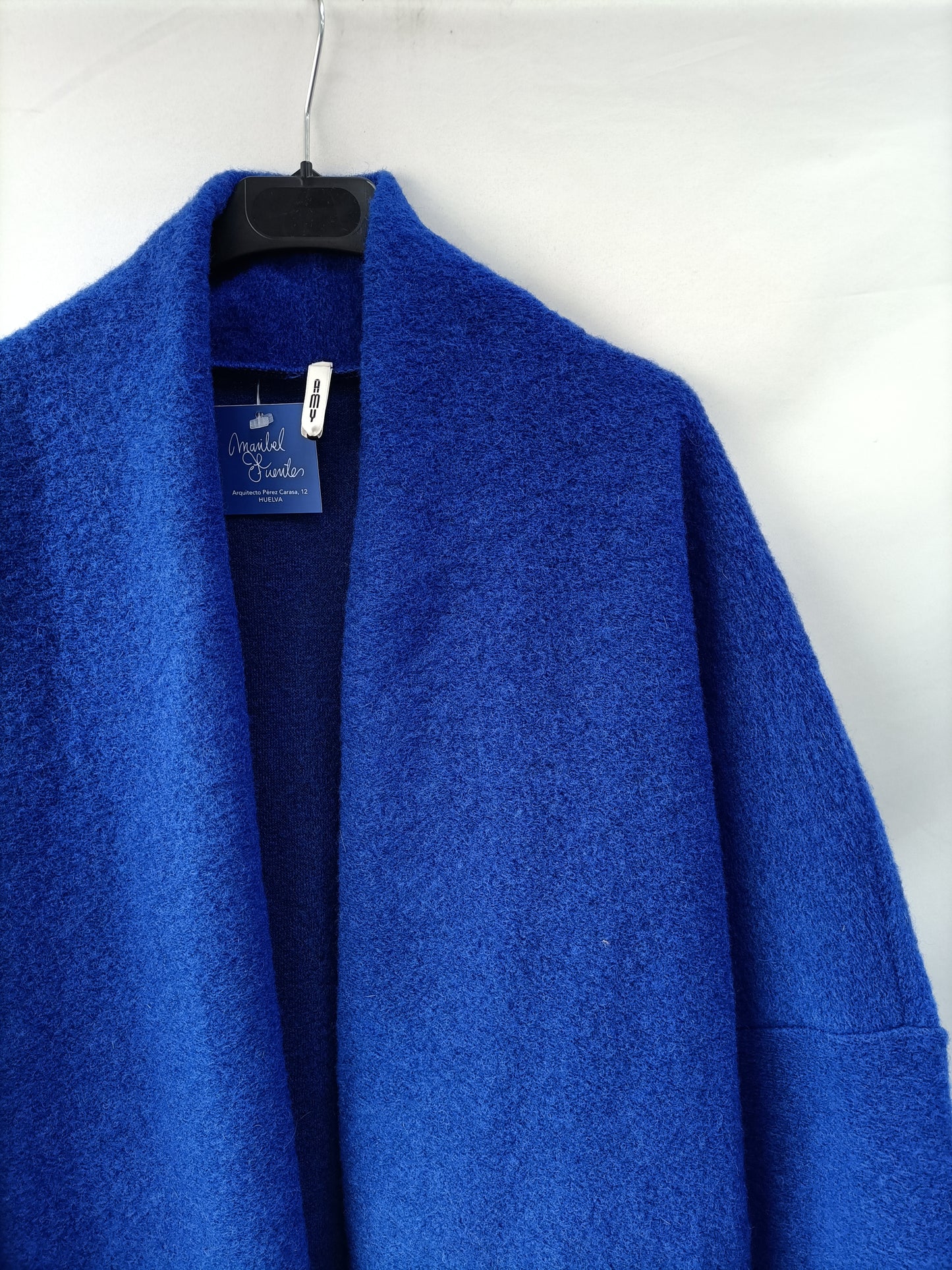 MARIBEL FUENTES. Abrigo paño azul T.u (m/l)