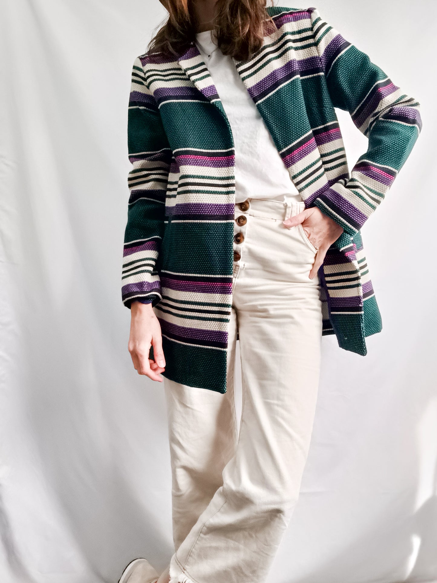 TRUCCO. Chaqueta rayas textura T.s