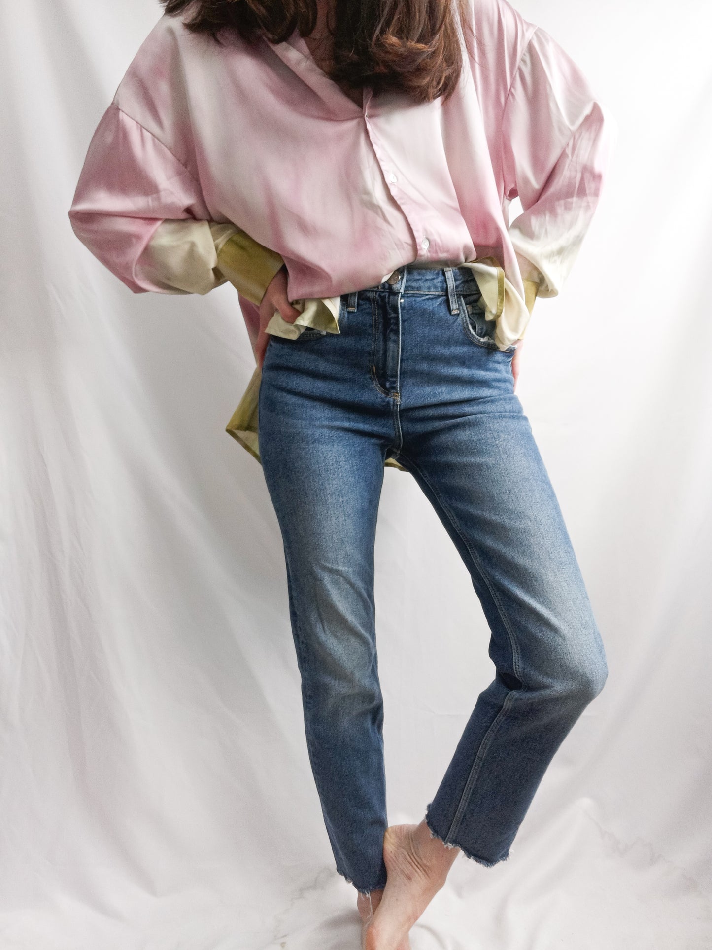 ZARA. Dark denim trousers size 36