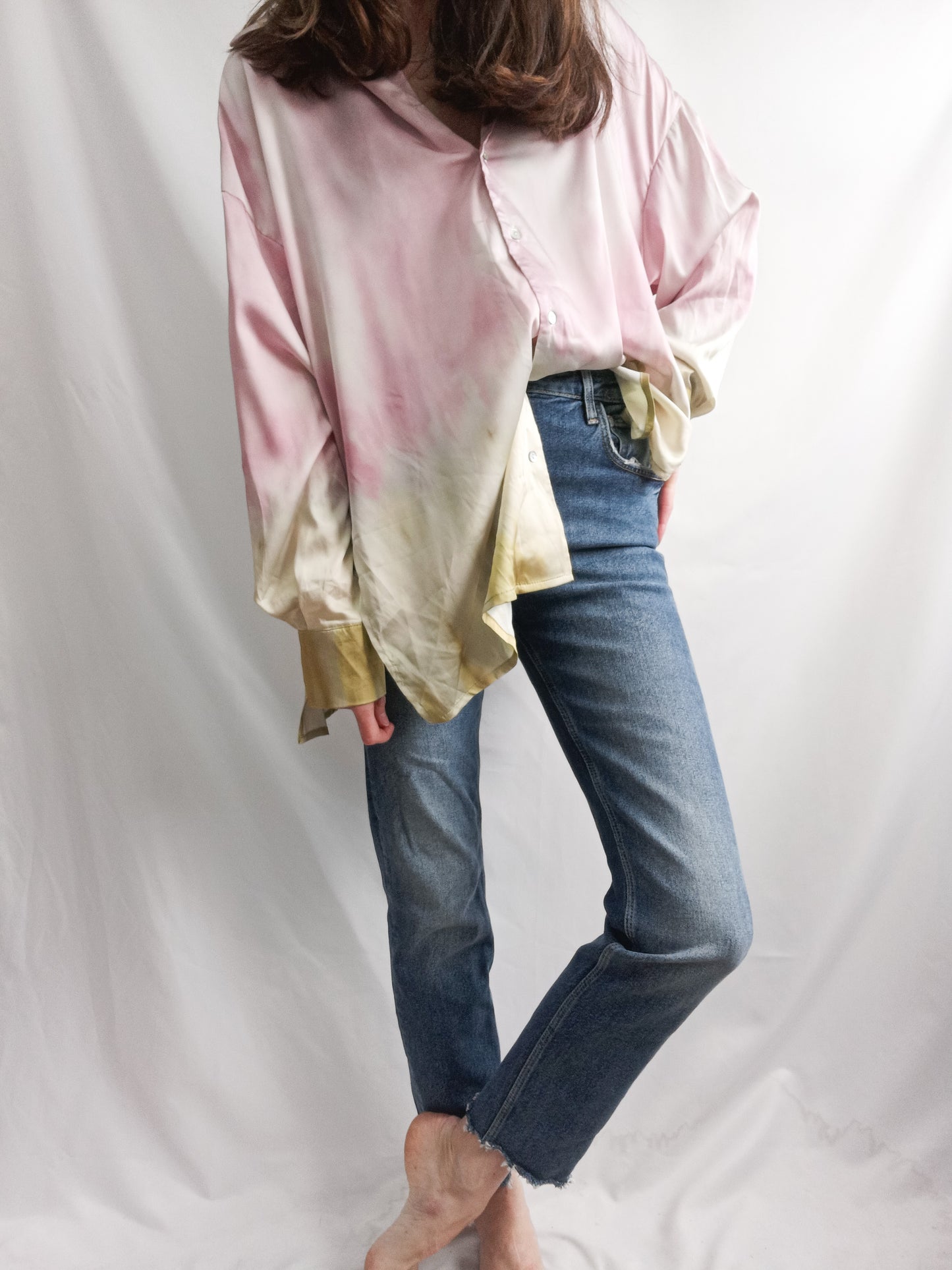 OTHERS. Flowy tie-dye blouse Tl