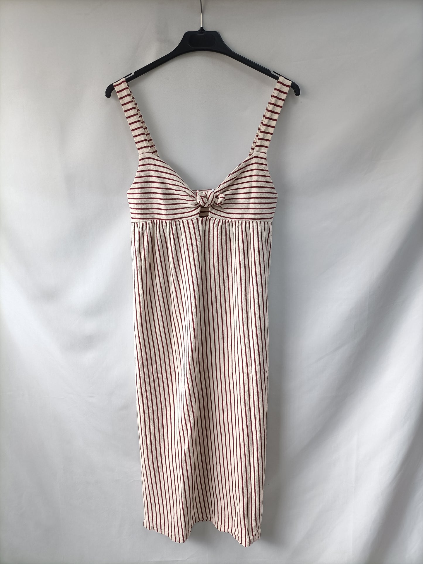 ZARA. Vestido midi rayas T.s