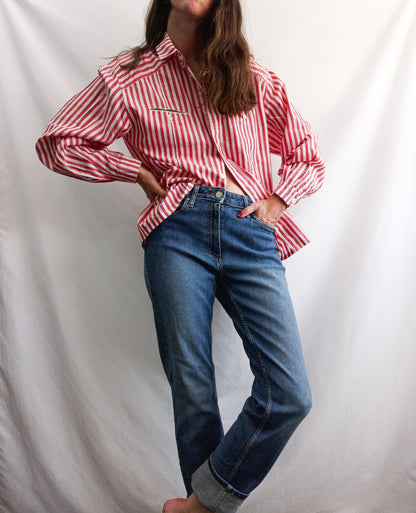 CANVAS. Camisa de rayas T.38